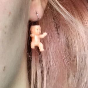 Chaotic baby earrings